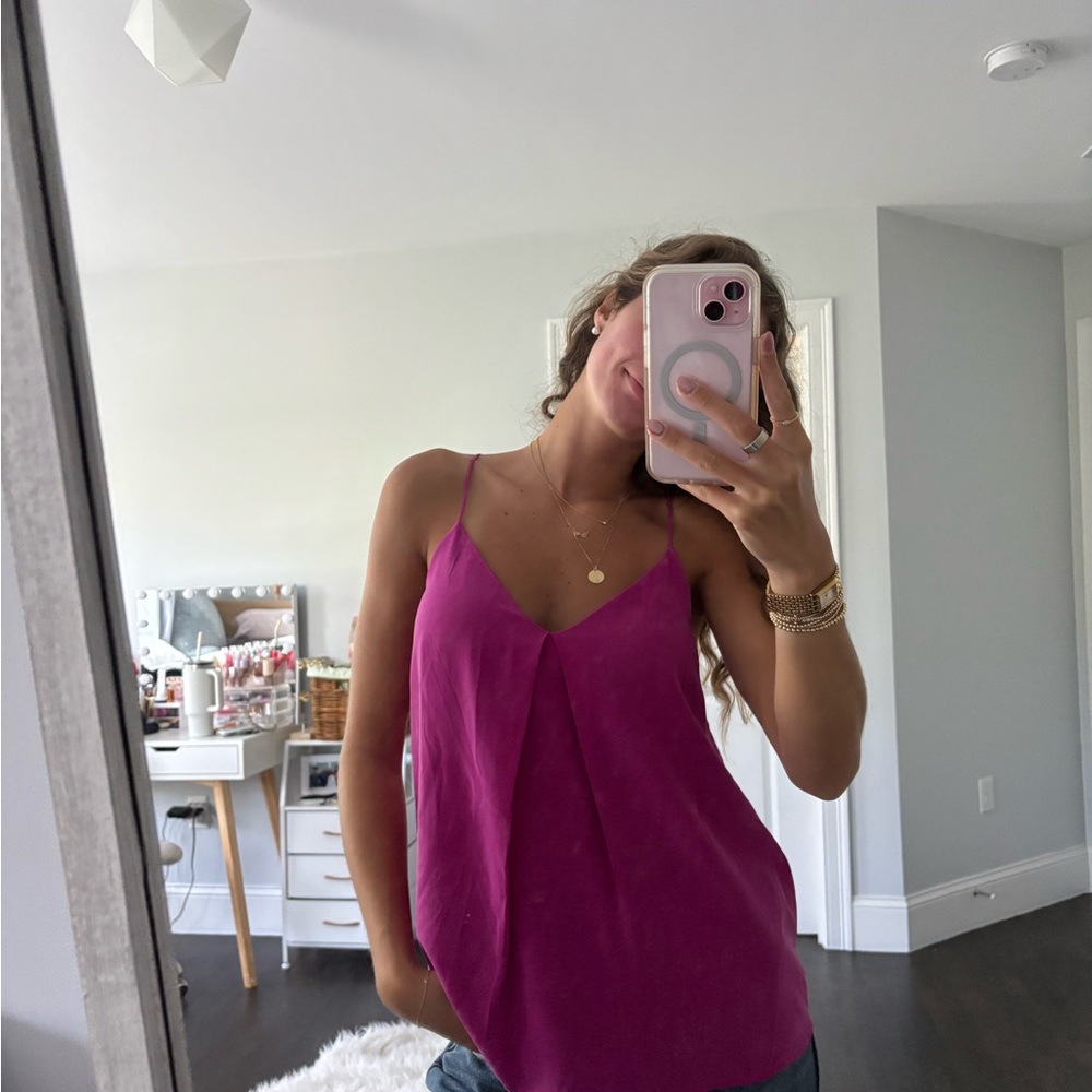 Women's Pink Spaghetti Strap Top